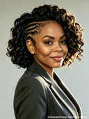 Lace Front 13x6 wig braided hair style