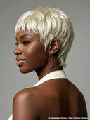 Lace front 13x4 pixie cut wig quick weave white