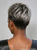 Gluelesse wig Pixie silver Salt and Pepper Wear & Go
