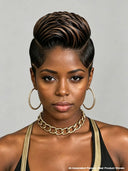 Full lace wig Highlight Tapered Pixie Faux Hawk