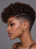 Topper Unit Machine made curly wig 100% Human Hair ( NOT A WIG)