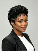 Full lace pixie wig for black women