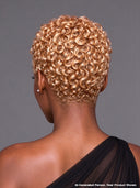 Machine Made & full lace pixie afro blonde 100% Human Hair