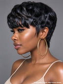 Ready to Go Glueless Wig pixie quick weave 100% Human Hair
