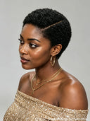Lace front 13x4 pixie afro side part for black women
