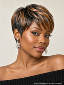 2 wigs $119 pixie Easy to wear machine made straight & afro curly 100% Human Hair