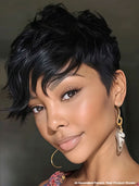 Ready to Go machine made pixie cut wig100% Human Hair