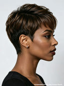 Wear to Go quick weave Pixie wig brown for black woman