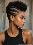 Full Lace Pre-styled Updo With Braided for black woman