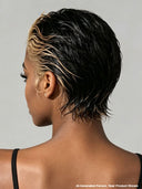Pixie wig Lace front 13x4 honey highlight