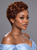 13x4 lace front Wig brown pixie cut wig pre-cut lace 100% Human Hair