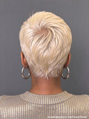 Glueless wig pixie cute wig Machine Made blonde straight 100% Human Hair