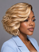 Pixie cut wig Lace front 13x6 quick weave blonde for black woman 100% Human Hair