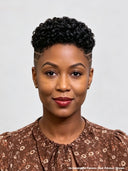 Topper Unit black wavy for black woman( NOT A WIG)