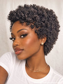 2 wigs $119 pixie Easy to wear machine made straight & afro curly 100% Human Hair