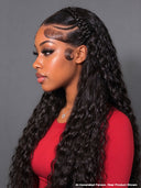 Braided hairstyle wig Pre-styled Updo Lace front 20 inch 300% Density 100% Human Hair