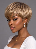 Ready to go Glueless wig pixie cut wig 100% Human Hair