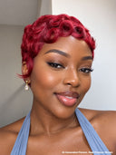 Great Deal 2 wigs +1 FREE Hair Straightener Comb machine made pixie wig 100% Human Hair