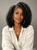 7x5 lace closure bob wig curly salt and pepper