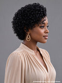 13x4 lace front wig curly wave pixie curly wave side part with braided style 100% Human Hair