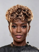 Ready to go Gluelesse wig curly wave honey highlight