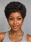 Ready TO Go Machine made afro curly 100% Human Hair