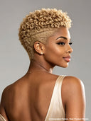 Full lace wig blonde Pixie Cut for black woman
