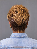 13x4 lace front pixie cut wig quick weave honey highlight 100% Human Hair