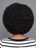 Pixie cut Wig Lace front 13x4 black ready to go curly wave 100% Human Hair