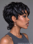 Glueless wig black pixie cut wig cute quick weave 100% Human Hair