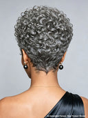 Ready to go machine made gray curly wave