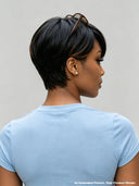 Glueless wig pixie cut wig cute Machine Made straight 100% Human Hair