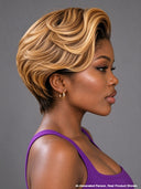 13x4 lace front Wig pixie honey $149.8 100% Human Hair