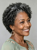Wear to Go lace closure 7x5 Pixie Salt and Pepper afro wig