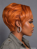 13x4 lace front pixie cut wig orange quick weave 100% Human Hair
