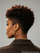Full lace wig brown highlight Pixie Spring Curl