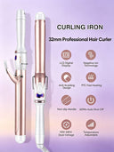 Curling iron-Adjustable temperature, easily create various styles at home