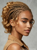 Full Lace wig honey wavy With Braided wig