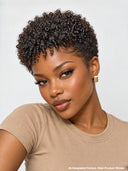 Half-price 2 wigs $129 Easy to wear machine made 2 color straight & afro curly 100% Human Hair