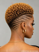 Full lace wig Pixie Cut honey 100% Human Hair