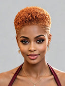 Topper Unit curly wave orange for black woman( NOT A WIG)