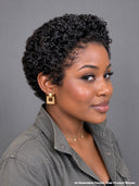 Summer sale Machine Made pixie wig afro curly 100% Human Hair