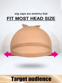 Wig Cap Set 5 Packs (10 pcs,Brown) – Soft, light, Breathable Caps Fit for Wigs
