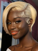 Lace front 13x4 Pixie wig blonde for black women