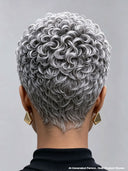 Gluelesse wig Pixie silver finger wave machine made