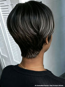 Wear to Go Salt and Pepper Pixie wig machine made