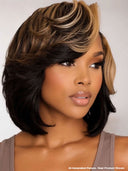 Pixie cut wig HD Lace front 13x6 wavy honey highlight for black woman 100% Human Hair