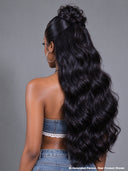 Pre-styled Updo 26 inch 13x4 Lace Front Wig Natural Black body wave 100% Human Hair