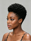 Full lace wig Pixie cut black afro