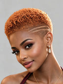 Topper Unit curly wave orange for black woman( NOT A WIG)